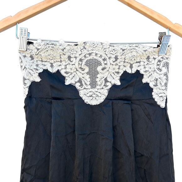 Magali Pascal Y2K 90s Going Out Staples Tube Top Lace Satin Cami Dress Coquette - Picture 5 of 8